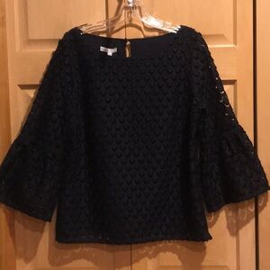 New rsvp by Talbots Black Dressy Blouse